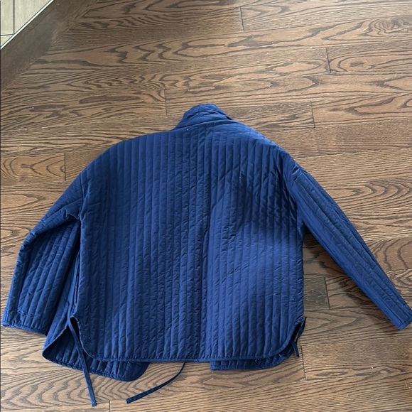 Navy Quilted Jacket - Picture 4 of 4